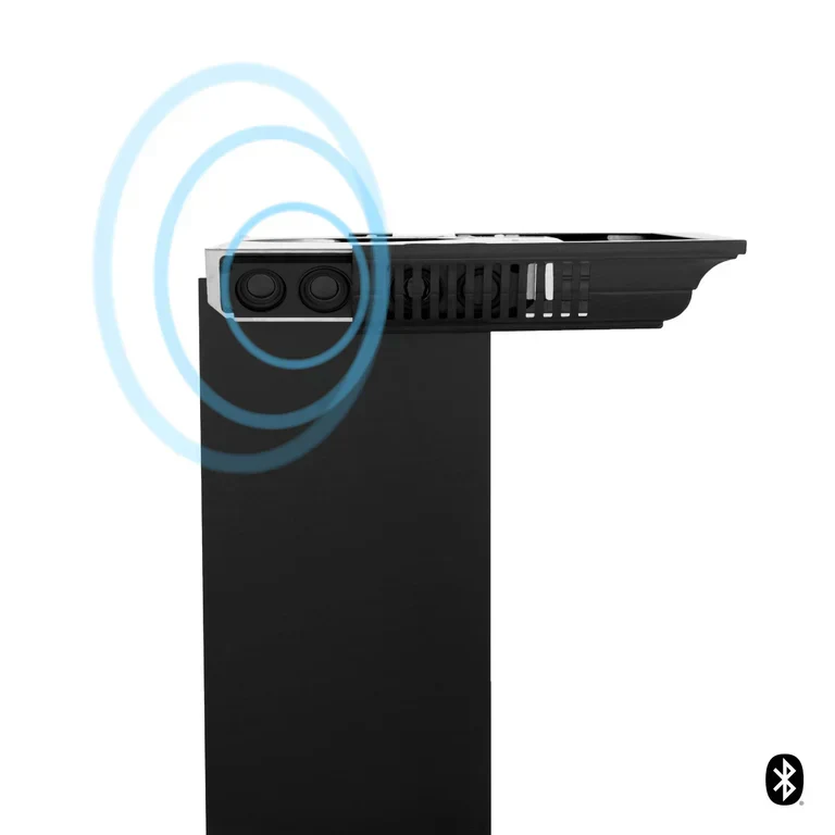 30" ZLINE CrownSound Ducted Vent Island Mount Range Hood in Black Stainless Steel with Built-in Bluetooth Speakers (BSGL2iNCRN-BT-30) - Image 3