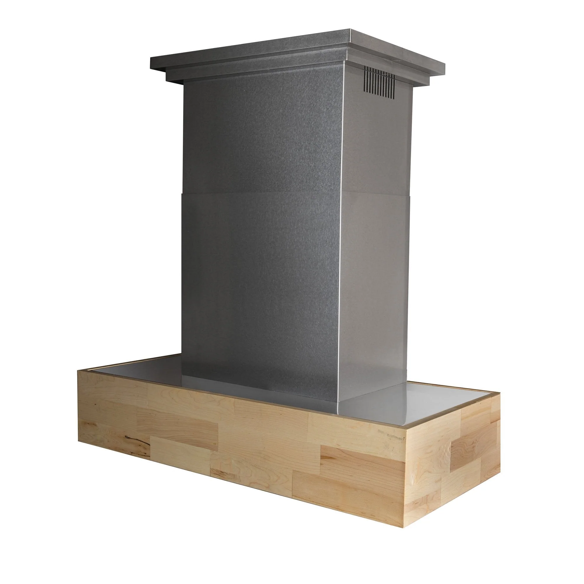 ZLINE 36 in. Designer Series Wooden Wall Mount Range Hood in Butcher Block (681M-36) - Image 2