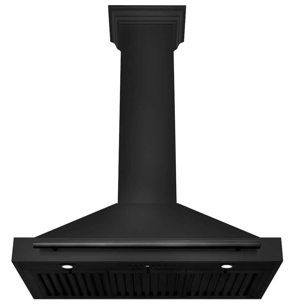 ZLINE 36 in. Convertible Black Stainless Steel Wall Mount Range Hood With Black Stainless Steel, Handle Open Box-Good Condition - Image 4