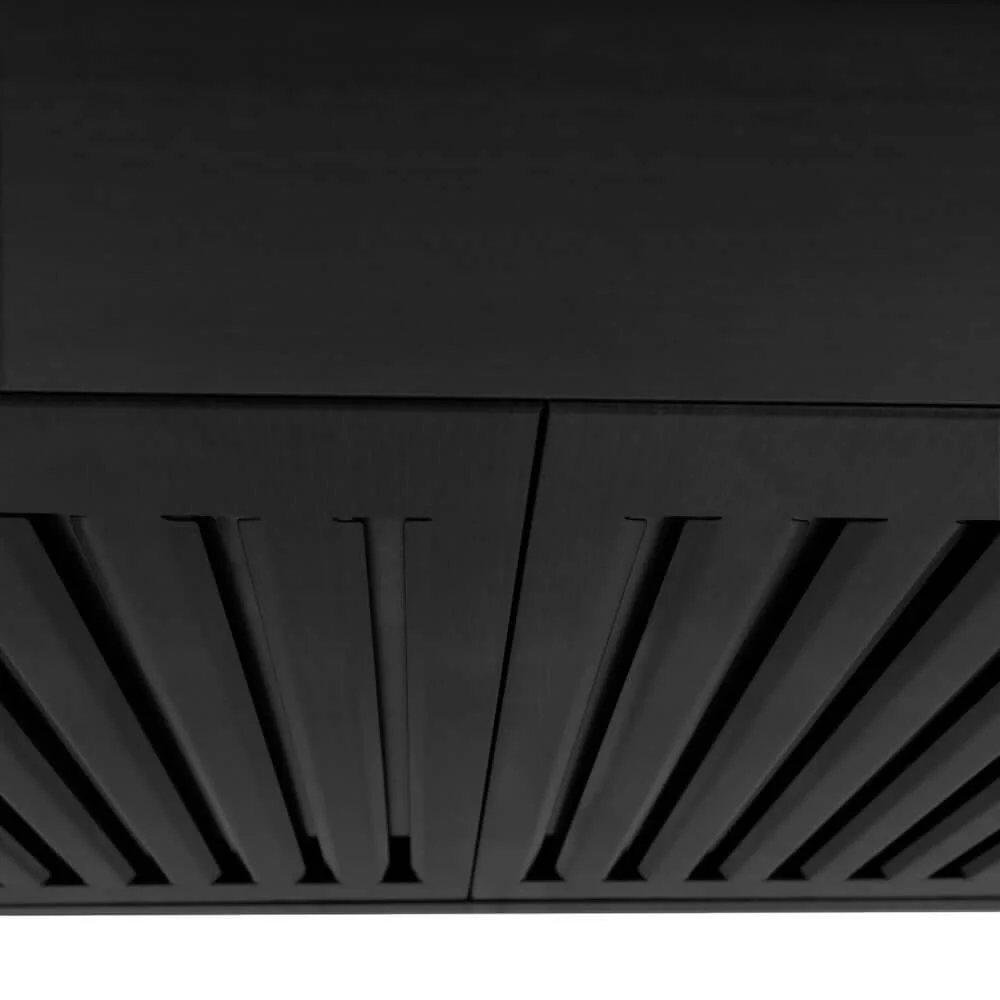ZLINE 42 in. Convertible Vent Wall Mount Range Hood in Black Stainless Steel, Handle Open Box-Good Condition - Image 7
