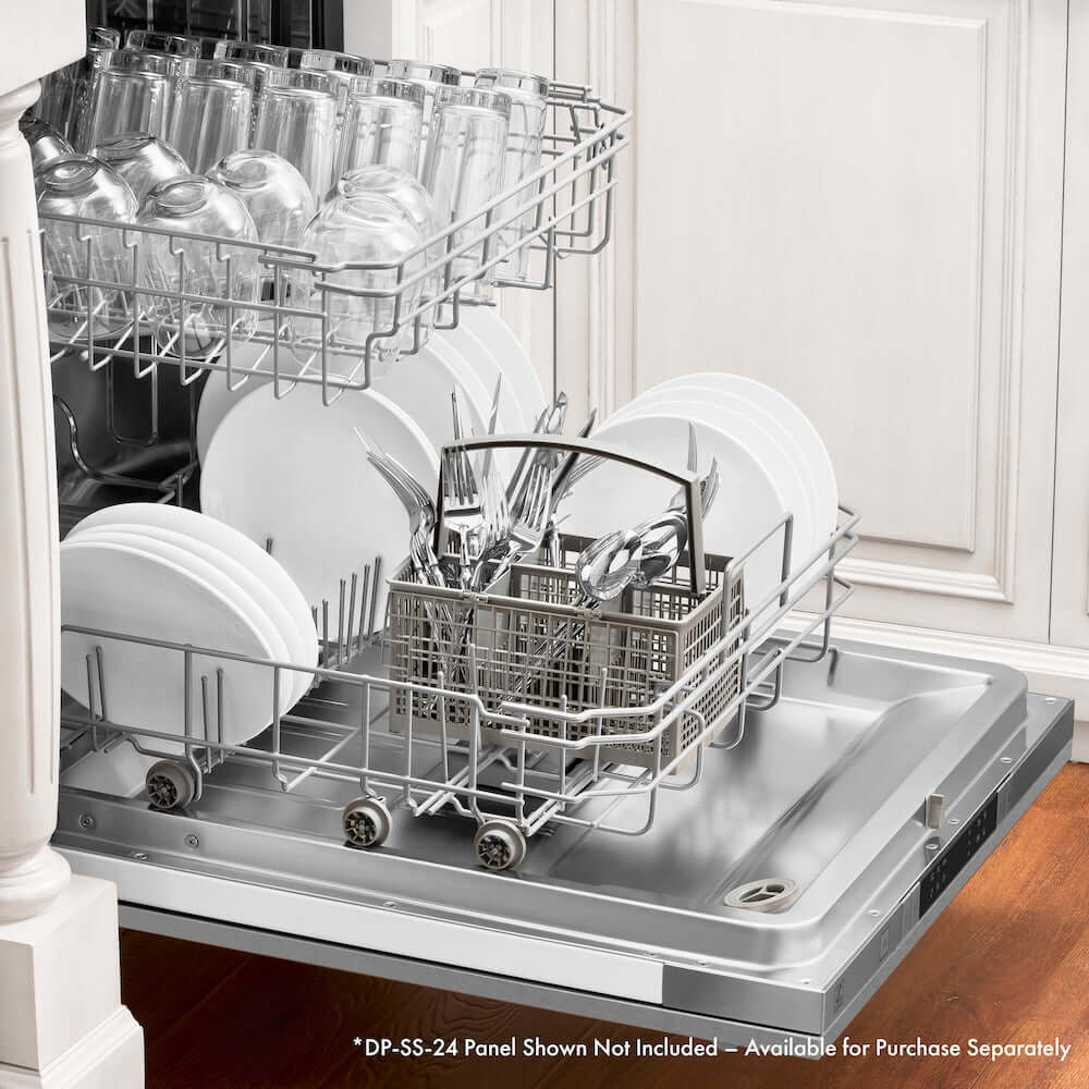 ZLINE 24 in. Panel Ready Top Control Built-In Dishwasher with Stainless Steel Tub, 52dBa, Open Box-Good Condition - Image 12