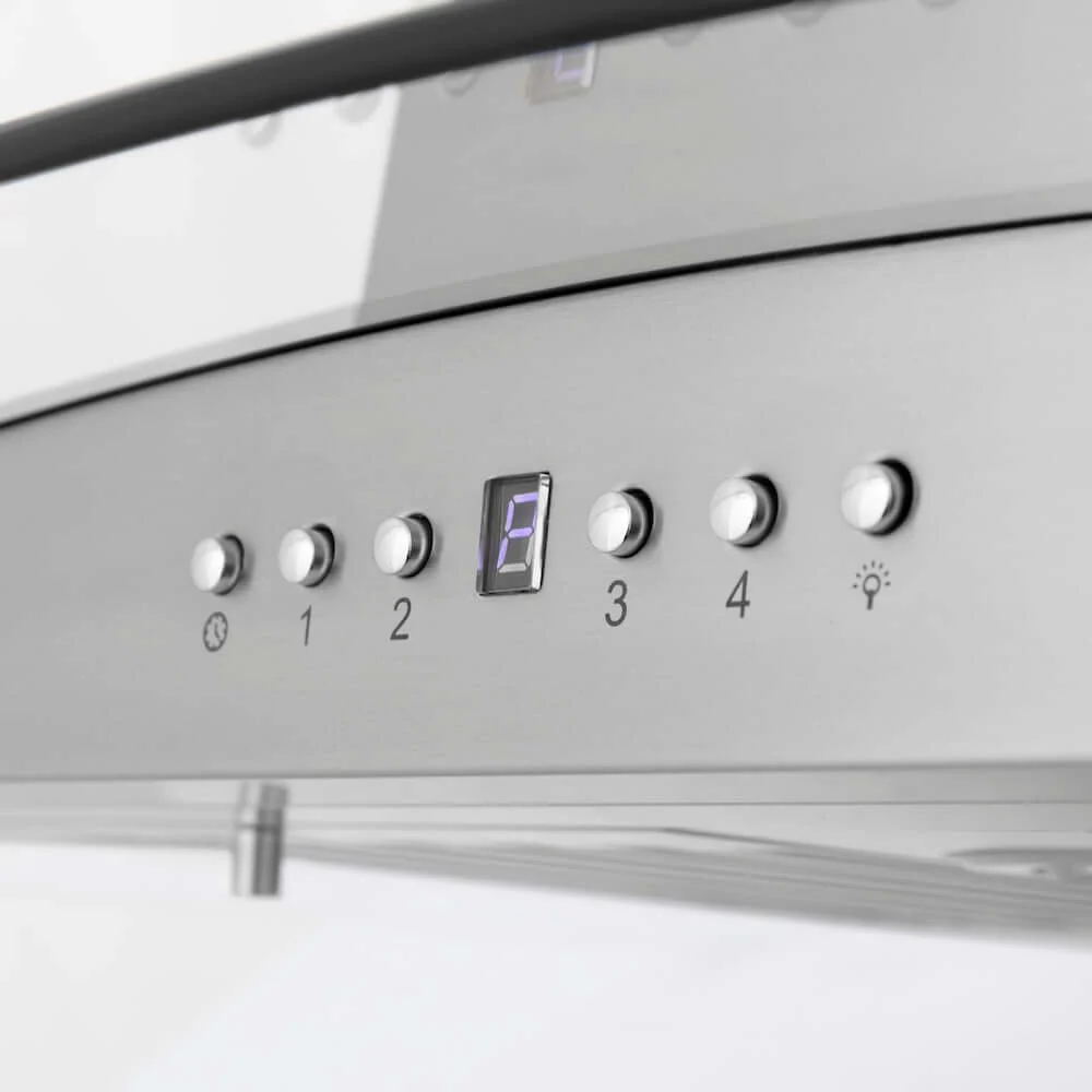 ZLINE 30 in. Convertible Vent Island Mount Range Hood in Stainless Steel & Glass, Handle Open Box-Good Condition - Image 6