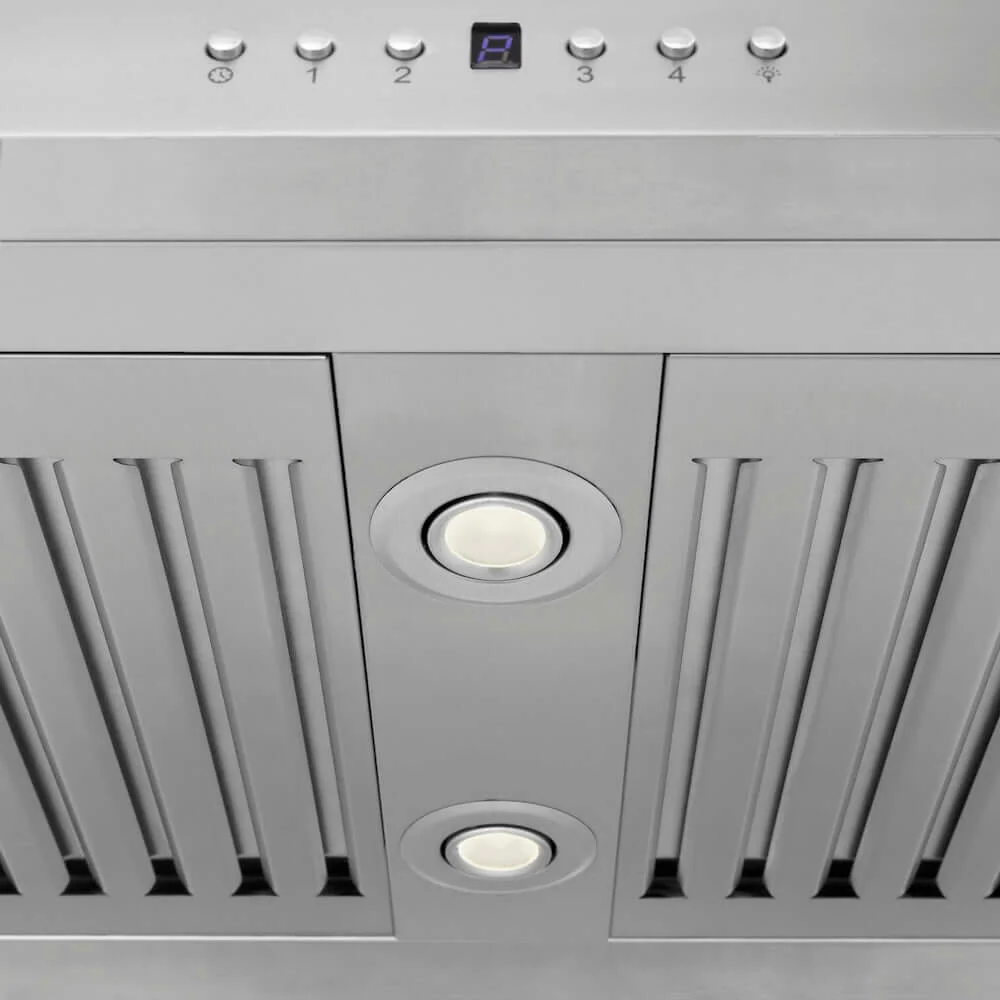 ZLINE 30 in. Convertible Vent Island Mount Range Hood in Stainless Steel & Glass, Handle Open Box-Good Condition - Image 7