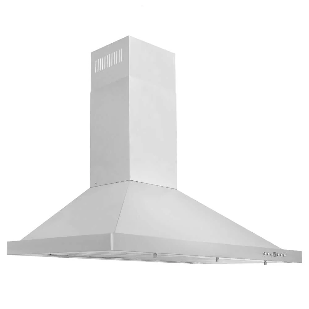 ZLINE 36 in. Convertible Vent Wall Mount Range Hood in Stainless Steel, Handle Open Box-Good Condition
