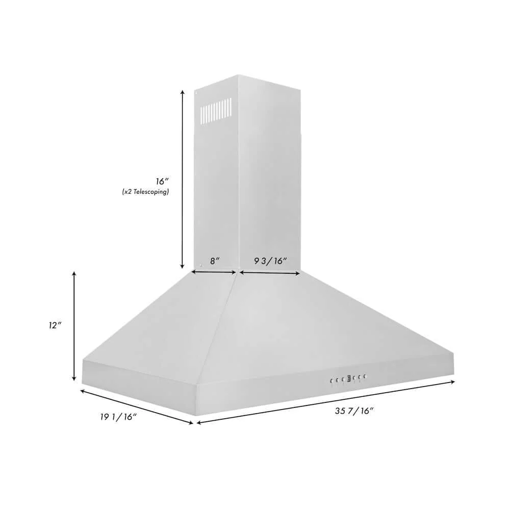 ZLINE 30 in. Convertible Vent Convertible Vent Wall Mount Range Hood in Stainless Steel, Handle Open Box-Good Condition - Image 11