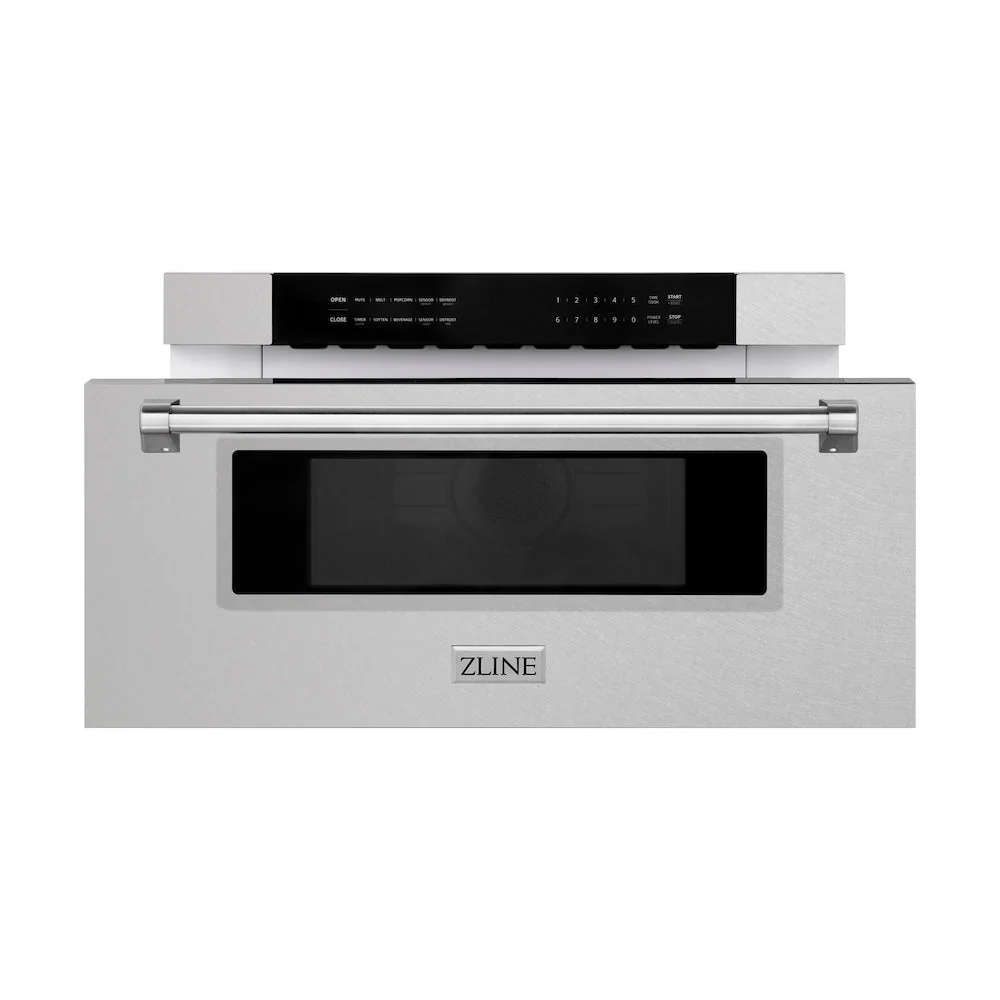 ZLINE 30 in 1.2 cu. ft. Built-in Microwave Drawer in Satin Stainless Steel, Open Box-Good Condition - Image 3
