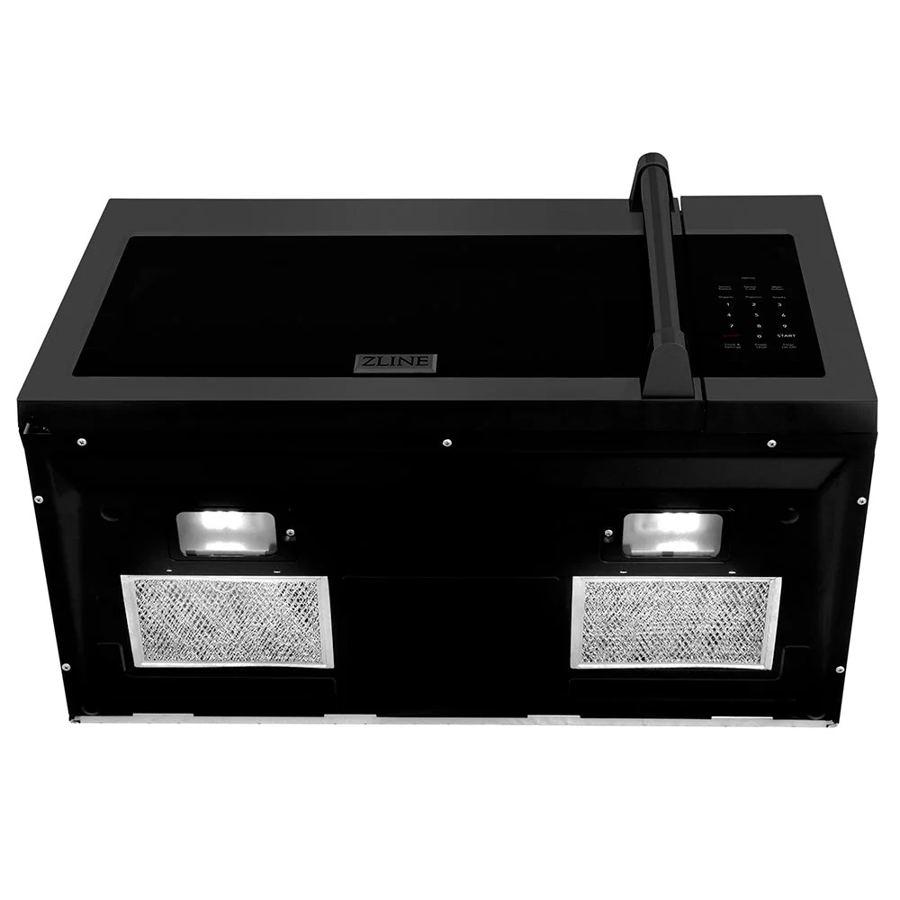 ZLINE 30 in. 1.5 cu. ft. Over-The-Range Convection Microwave Oven in Black Stainless Steel with Traditional Handle and Sensor Cooking, Open Box-Good Condition - Image 6