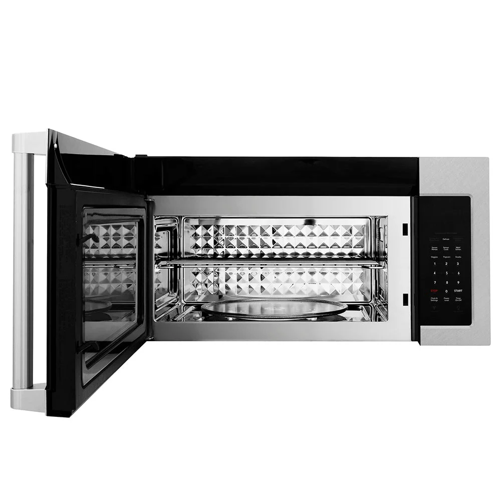 ZLINE 30 in. 1.5 cu. ft. Over-The-Range Convection Microwave Oven in Satin Stainless Steel with Traditional Handle and Sensor Cooking, Open Box-Good Condition - Image 5