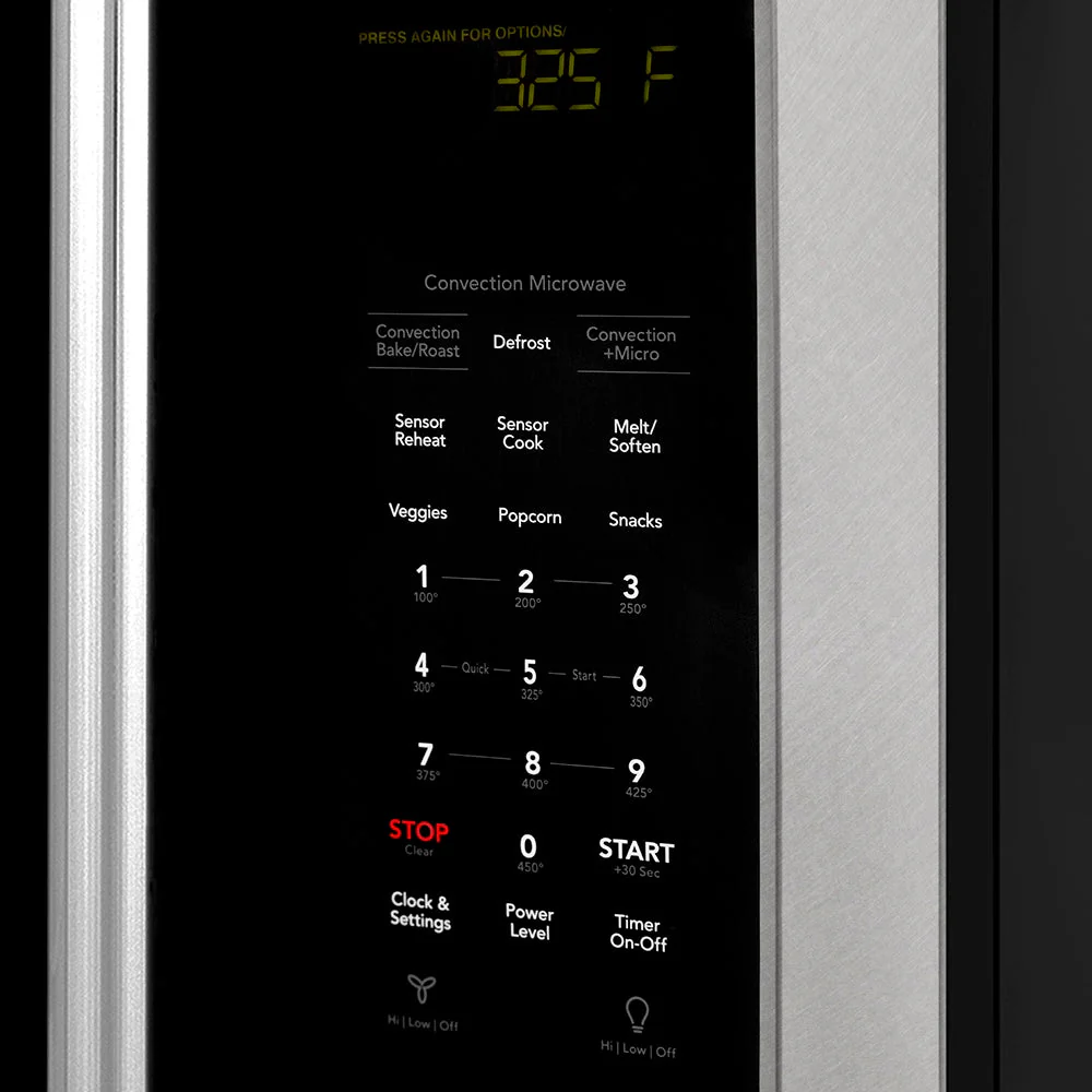 ZLINE 30 in. 1.5 cu. ft. Over-The-Range Convection Microwave Oven in Satin Stainless Steel with Traditional Handle and Sensor Cooking, Open Box-Good Condition - Image 9
