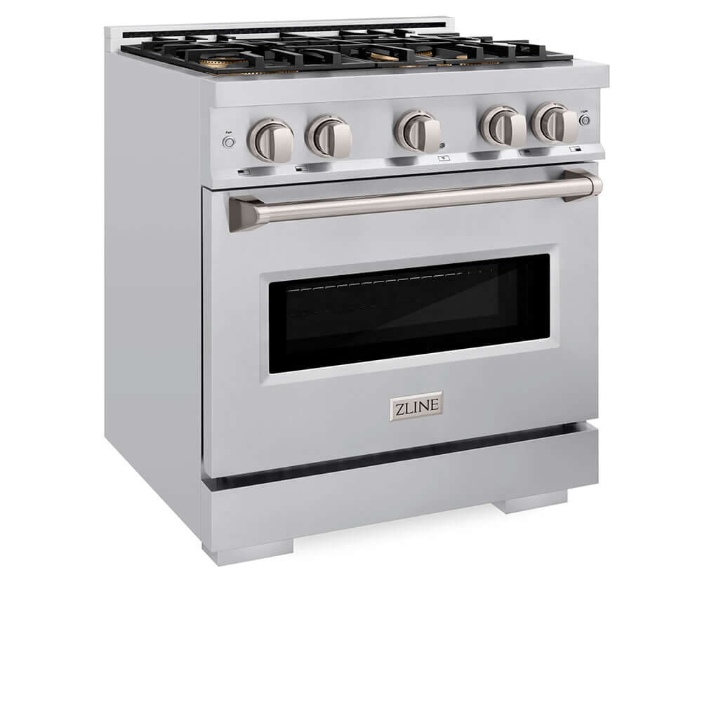 ZLINE 30 in. 4.2 cu. ft. Classic Dual Fuel Range with 4 Burner DuoPro™ Cooktop and Electric Convection Oven in Stainless Steel, Open Box-Good Condition - Image 10