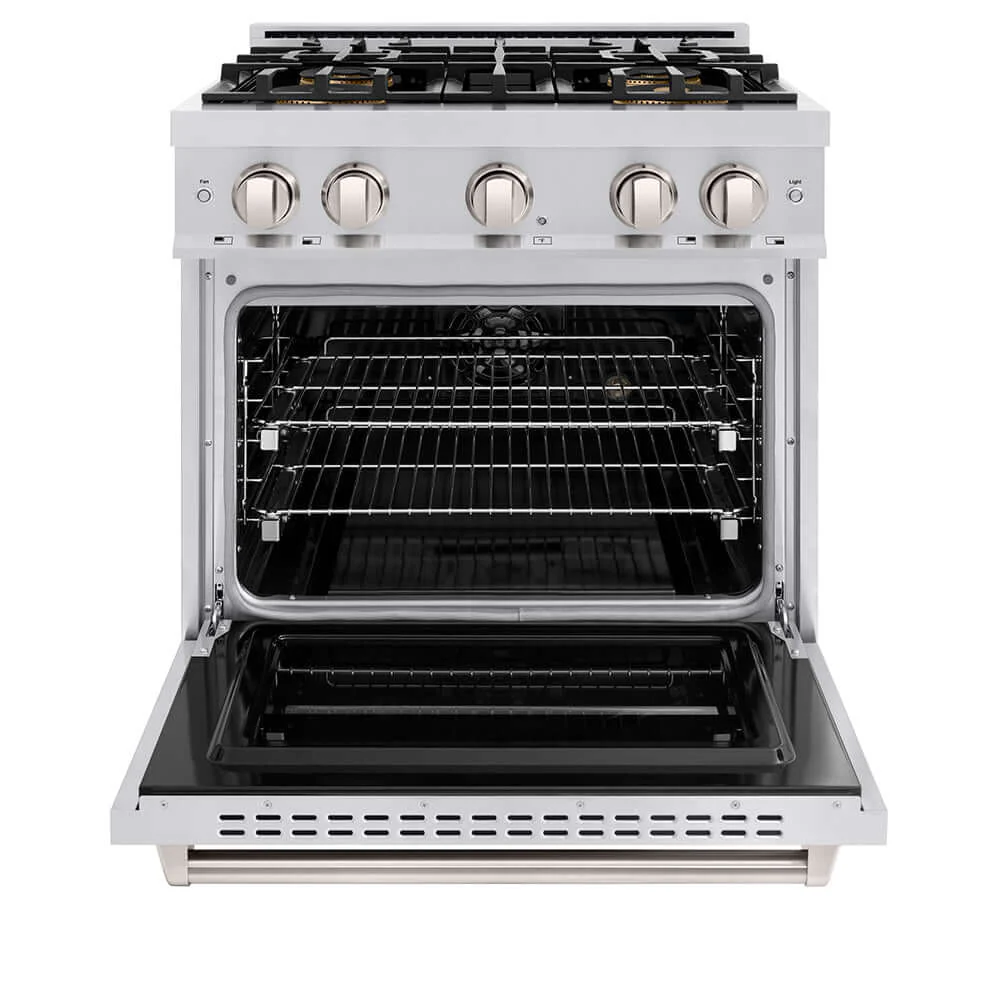 ZLINE 30 in. 4.2 cu. ft. Classic Dual Fuel Range with 4 Burner DuoPro™ Cooktop and Electric Convection Oven in Stainless Steel, Open Box-Good Condition - Image 13