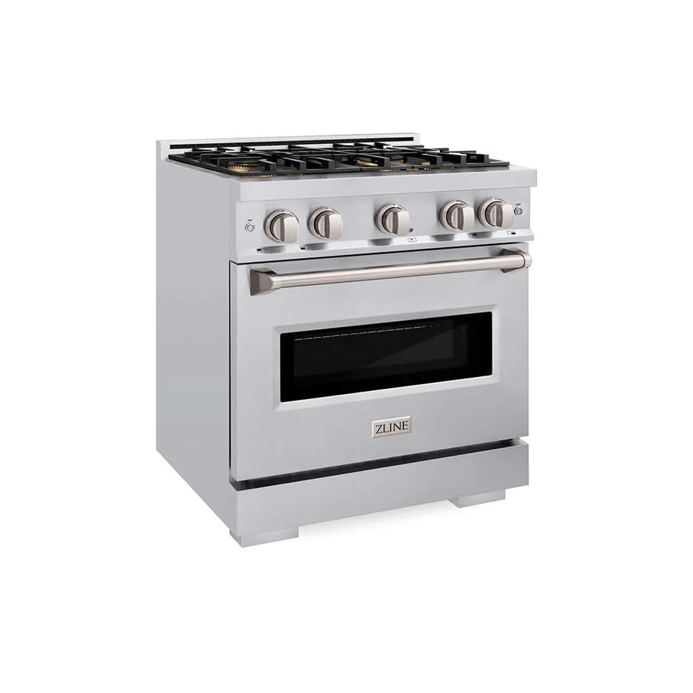 ZLINE 30 in. 4.2 cu. ft. Classic Dual Fuel Range with 4 Burner DuoPro™ Cooktop and Electric Convection Oven in Stainless Steel, Open Box-Good Condition - Image 8