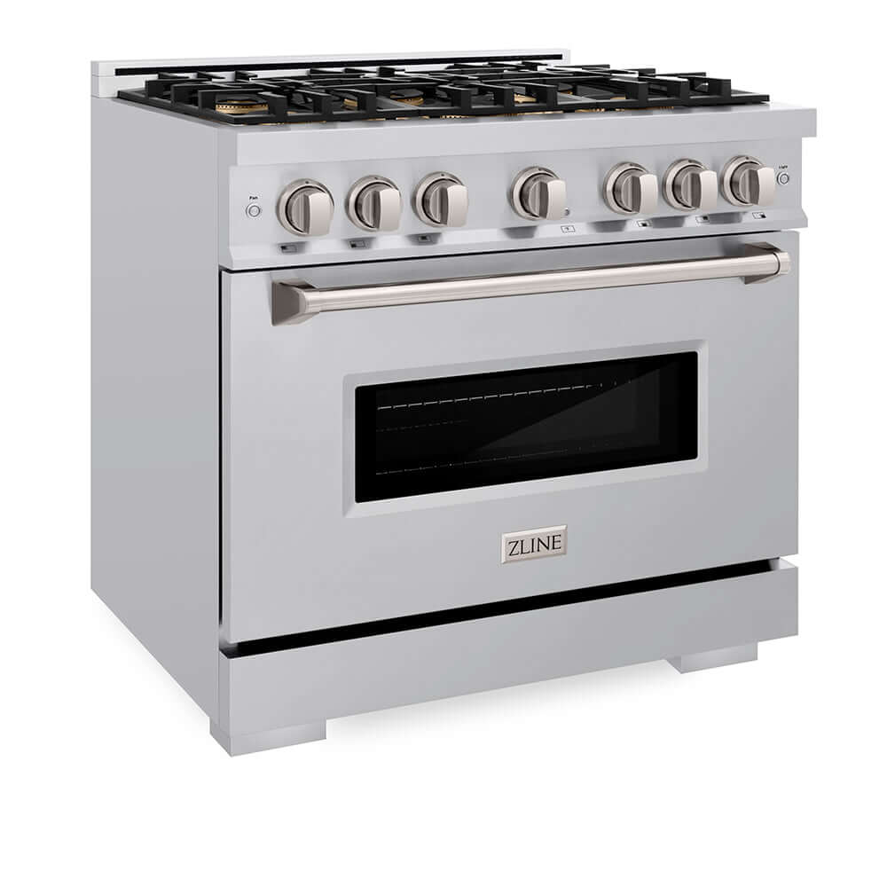 ZLINE 36 in. 5.2 cu. ft. Classic Dual Fuel Range with 6 Burner DuoPro™ Cooktop and Electric Convection Oven in Stainless Steel, Open Box-Good Condition - Image 10