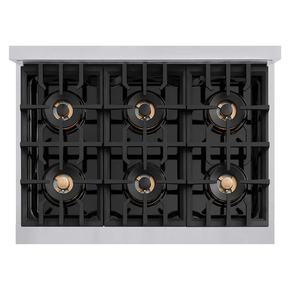 ZLINE 36 in. 5.2 cu. ft. Classic Dual Fuel Range with 6 Burner DuoPro™ Cooktop and Electric Convection Oven in Stainless Steel, Open Box-Good Condition - Image 11