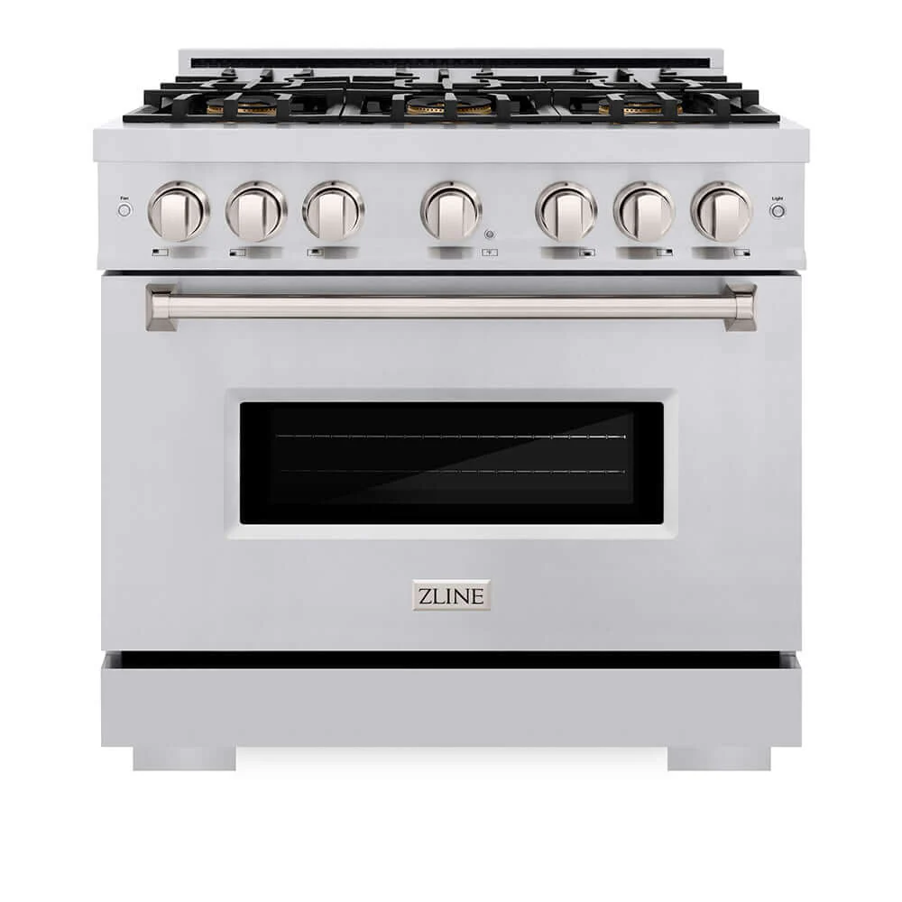 ZLINE 36 in. 5.2 cu. ft. Classic Dual Fuel Range with 6 Burner DuoPro™ Cooktop and Electric Convection Oven in Stainless Steel, Open Box-Good Condition - Image 12