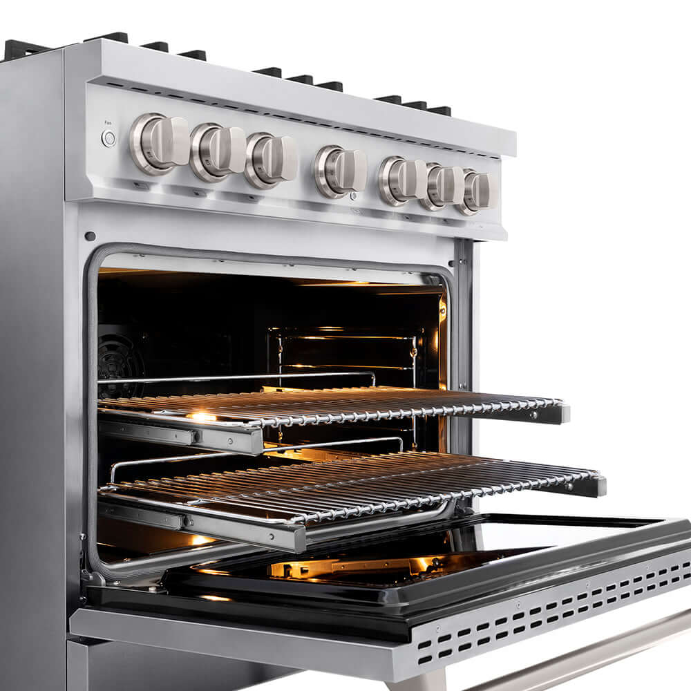 ZLINE 36 in. 5.2 cu. ft. Classic Dual Fuel Range with 6 Burner DuoPro™ Cooktop and Electric Convection Oven in Stainless Steel, Open Box-Good Condition - Image 19