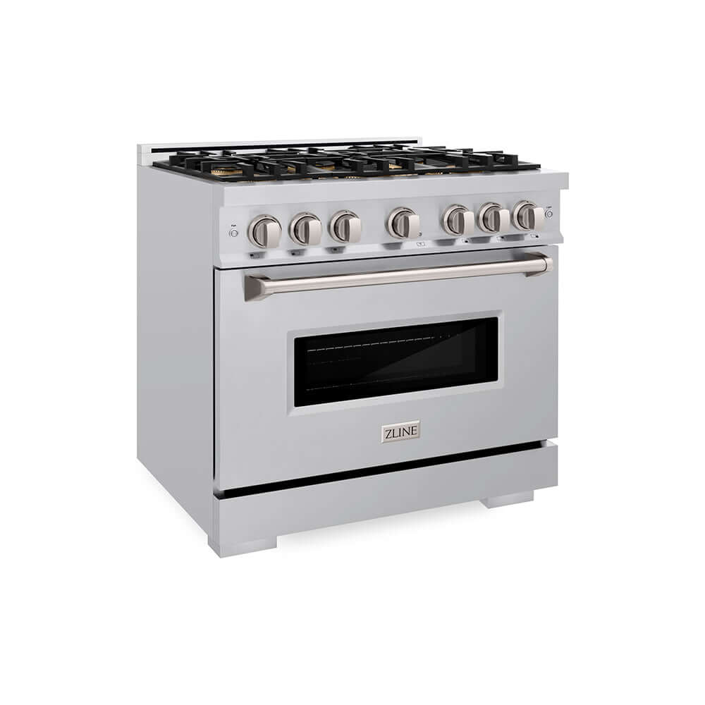 ZLINE 36 in. 5.2 cu. ft. Classic Dual Fuel Range with 6 Burner DuoPro™ Cooktop and Electric Convection Oven in Stainless Steel, Open Box-Good Condition - Image 8