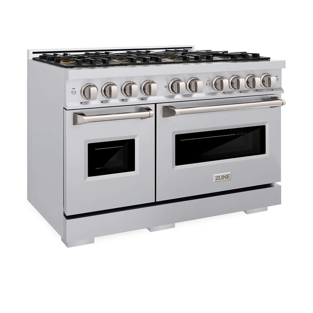 ZLINE 48 in. 6.7 cu. ft. Classic Dual Fuel Range with 8 Burner DuoPro™ Cooktop and Dual Ovens in Stainless Steel, Open Box-Good Condition - Image 10
