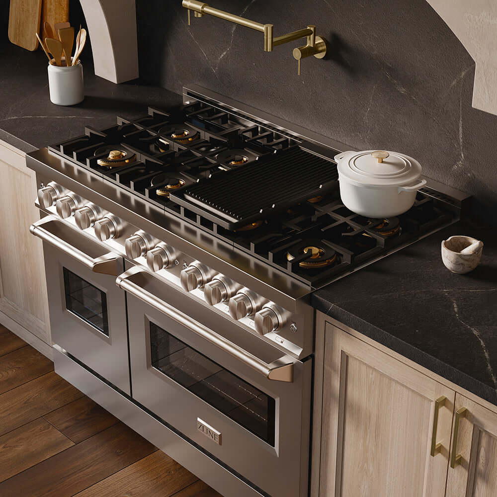 ZLINE 48 in. 6.7 cu. ft. Classic Dual Fuel Range with 8 Burner DuoPro™ Cooktop and Dual Ovens in Stainless Steel, Open Box-Good Condition - Image 27