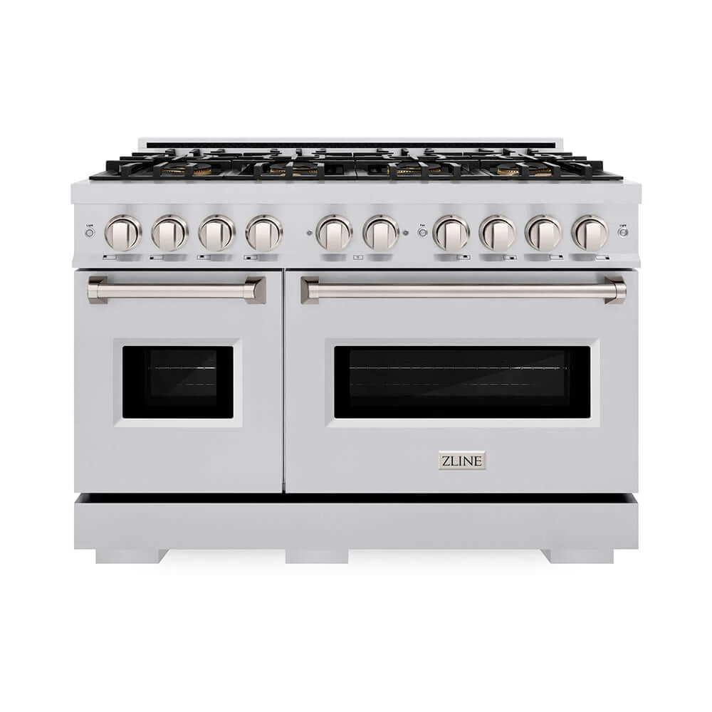 ZLINE 48 in. 6.7 cu. ft. Classic Dual Fuel Range with 8 Burner DuoPro™ Cooktop and Dual Ovens in Stainless Steel, Open Box-Good Condition - Image 8