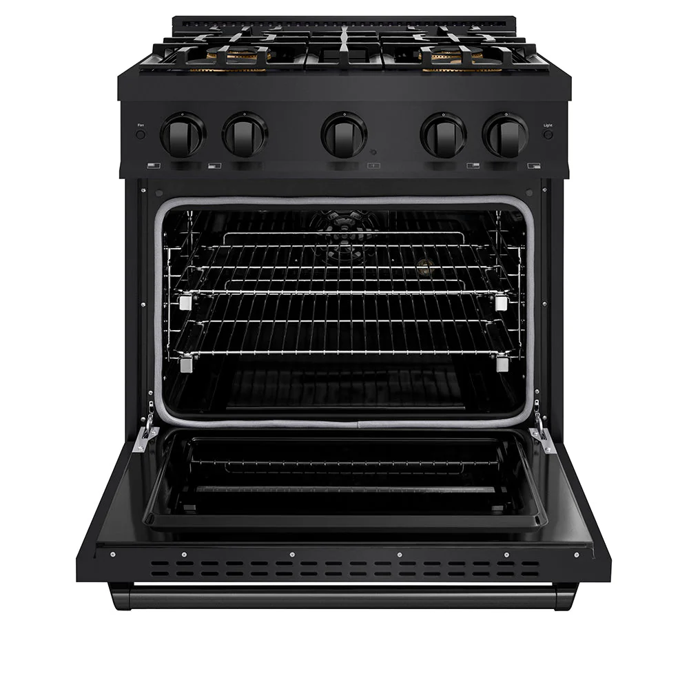 ZLINE 30 in. 4.2 cu. ft. Classic Dual Fuel Range with 4 Burner DuoPro™ Cooktop and Electric Convection Oven in Black Stainless Steel, Open Box-Good Condition - Image 13