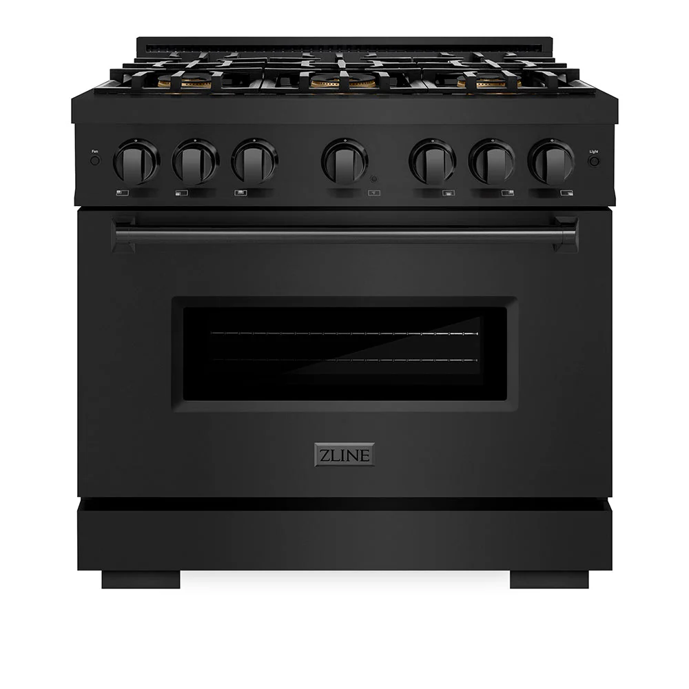ZLINE 36 in. 5.2 cu. ft. Classic Dual Fuel Range with 6 Burner DuoPro™ Cooktop and Electric Convection Oven in Black Stainless Steel, Open Box-Good Condition - Image 12