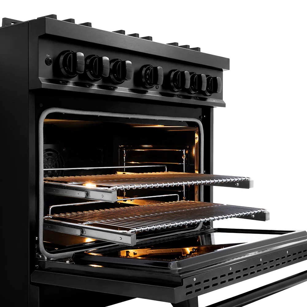 ZLINE 36 in. 5.2 cu. ft. Classic Dual Fuel Range with 6 Burner DuoPro™ Cooktop and Electric Convection Oven in Black Stainless Steel, Open Box-Good Condition - Image 19