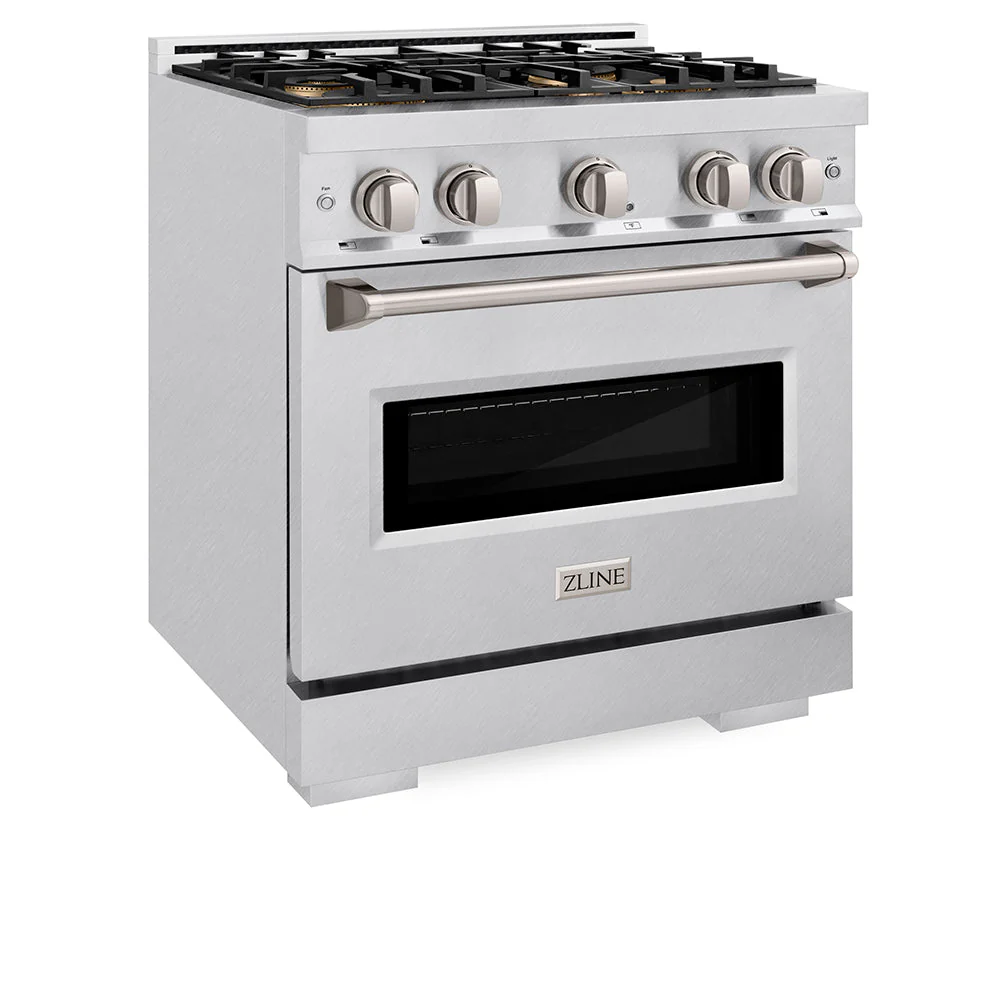 ZLINE 30 in. 4.2 cu. ft. Classic Dual Fuel Range with 4 Burner DuoPro™ Cooktop and Electric Convection Oven in Satin Stainless Steel, Open Box-Good Condition - Image 10