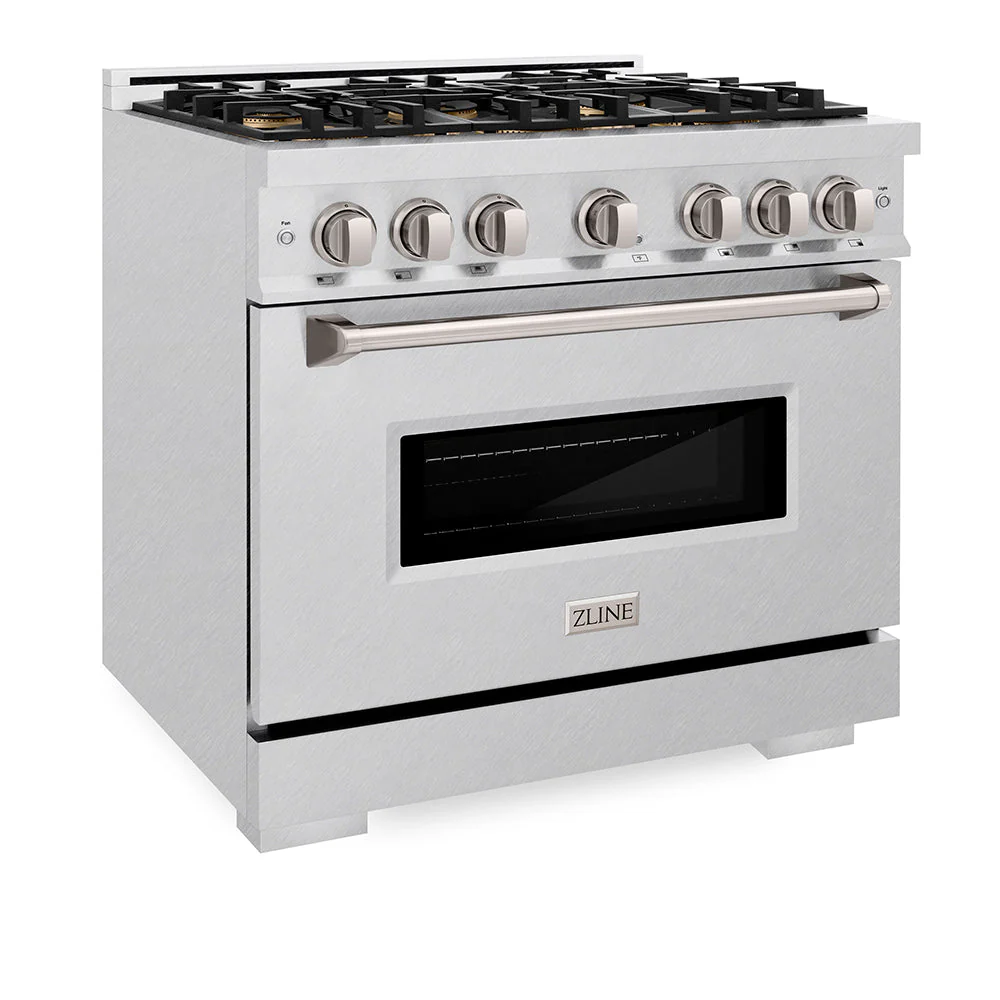 ZLINE 36 in. 5.2 cu. ft. Classic Dual Fuel Range with 6 Burner DuoPro™ Cooktop and Electric Convection Oven in Satin Stainless Steel, Open Box-Good Condition - Image 10
