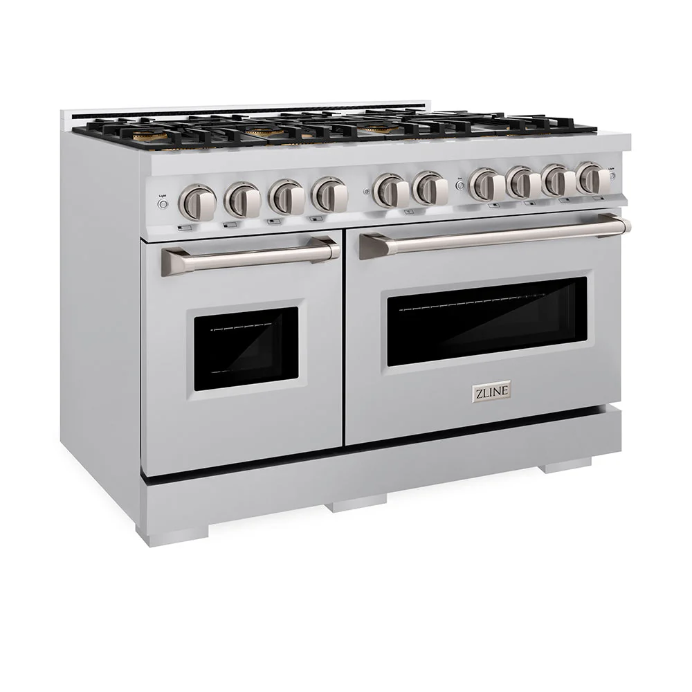 ZLINE 48 in. 6.7 cu. ft. Classic Gas Range with 8 Burner DuoPro™ Cooktop and Dual Ovens in Stainless Steel, Open Box-Good Condition - Image 8