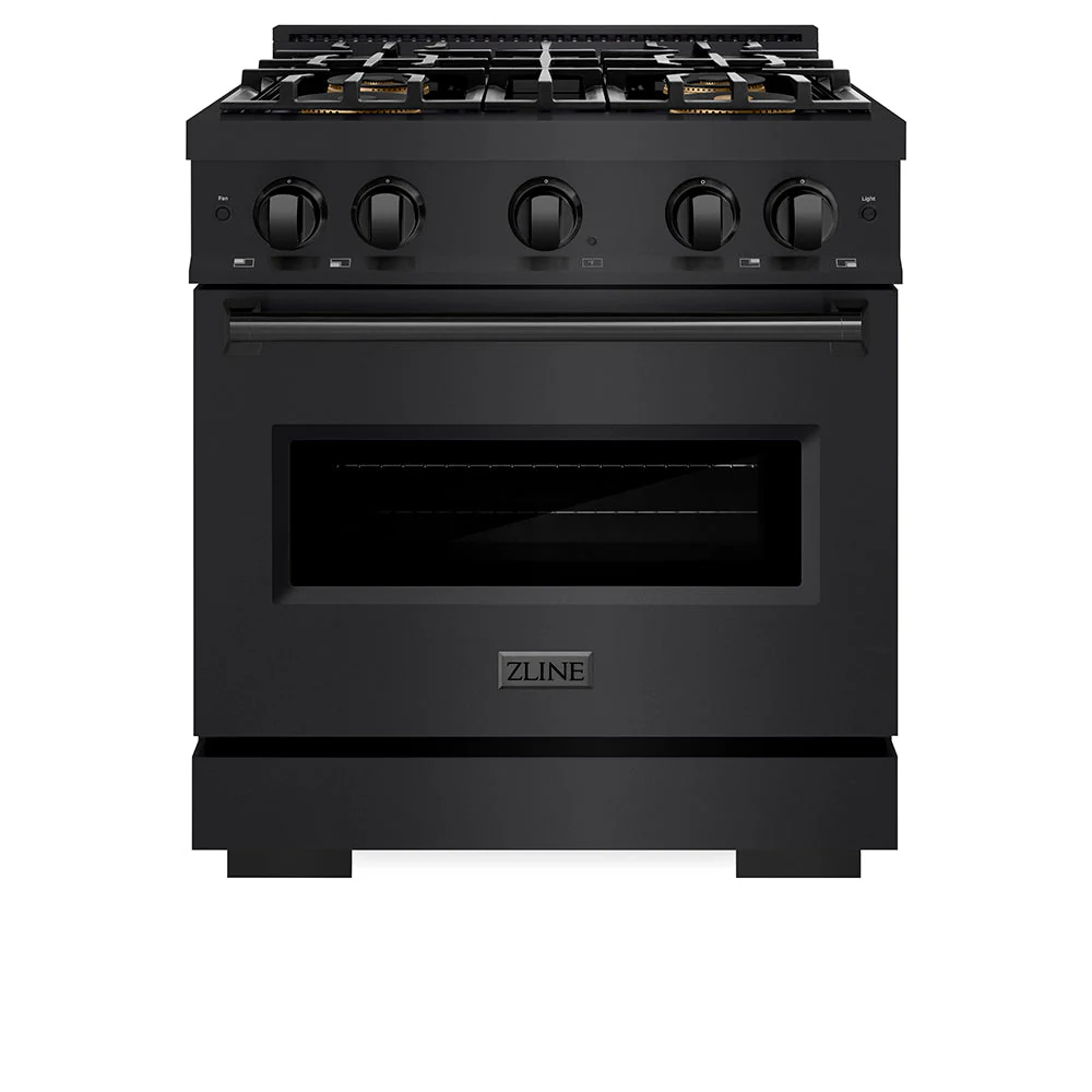ZLINE 30 in. 4.2 cu. ft. Classic Gas Range with 4 Burner DuoPro™ Cooktop and Convection Gas Oven in Black Stainless Steel, Open Box-Good Condition - Image 12