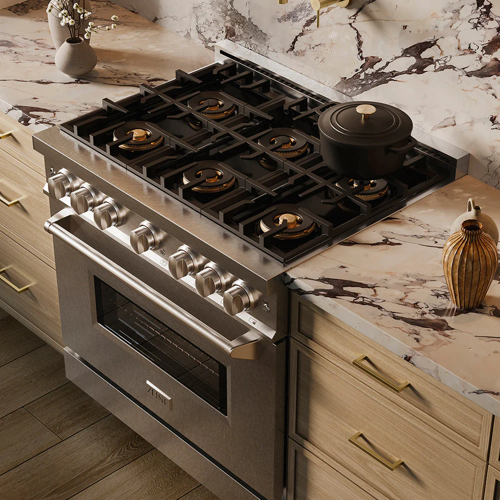 ZLINE 36 in. 5.2 cu. ft. Classic Gas Range with 6 Burner DuoPro™ Cooktop and Convection Gas Oven in Satin Stainless Steel, Open Box-Good Condition - Image 25