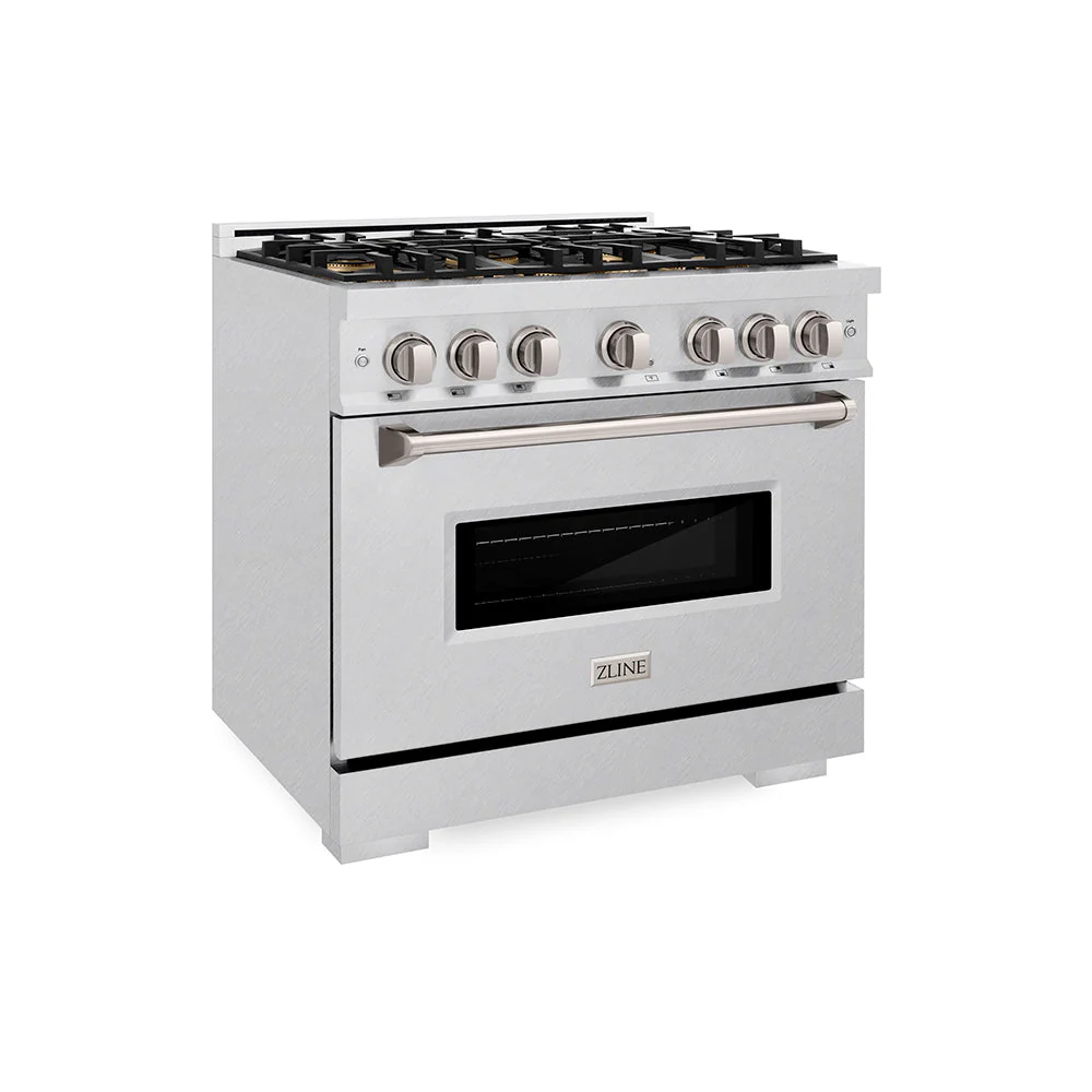ZLINE 36 in. 5.2 cu. ft. Classic Gas Range with 6 Burner DuoPro™ Cooktop and Convection Gas Oven in Satin Stainless Steel, Open Box-Good Condition - Image 9