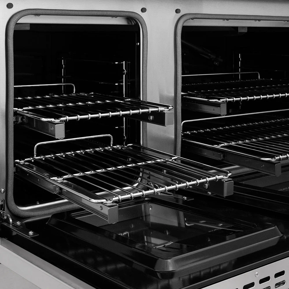 ZLINE Autograph Edition 48 in. 6.7 cu. ft. Classic Gas Range with 8 Burner DuoPro™ Cooktop and Dual Ovens in Stainless Steel and Champagne Bronze Accents, Open Box-Good Condition - Image 22