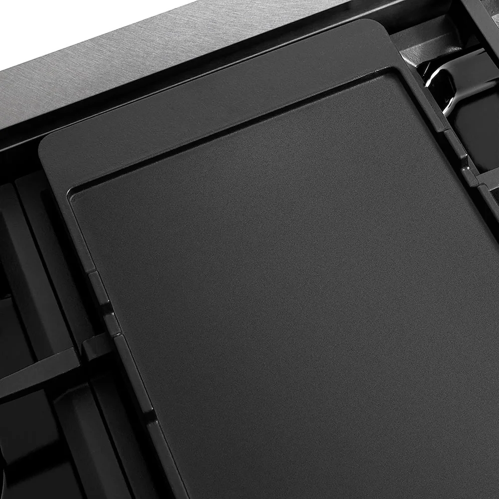 ZLINE Autograph Edition 48 in. Classic Gas Rangetop with 8 Burner DuoPro™ Cooktop in Satin Stainless Steel and Matte Black Accents, Open Box-Good Condition - Image 10