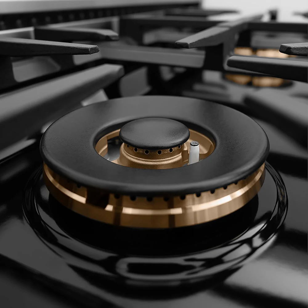 ZLINE Autograph Edition 30 in. Classic Gas Rangetop with 4 Burner DuoPro™ Cooktop in Stainless Steel and Matte Black Accents, Open Box-Good Condition - Image 6