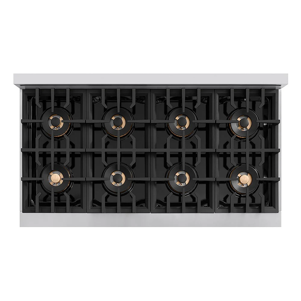 ZLINE Autograph Edition 48 in. Classic Gas Rangetop with 8 Burner DuoPro™ Cooktop in Stainless Steel and Matte Black Accents, Open Box-Good Condition - Image 2