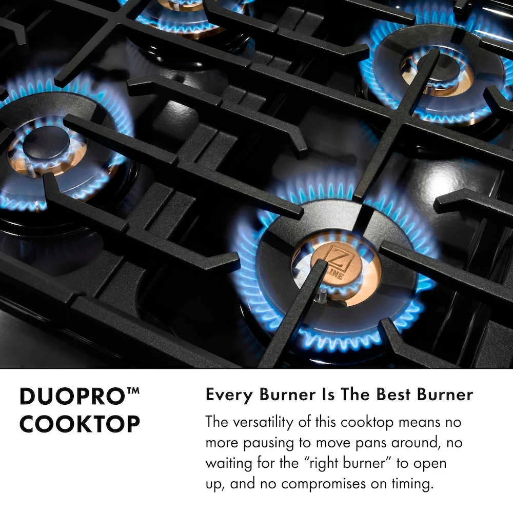 ZLINE 30 in. 4.2 cu. ft. Paramount Dual Fuel Range with 4 Burner DuoPro™ Cooktop and Electric Convection Oven in Black Stainless Steel, Open Box-Good Condition - Image 11