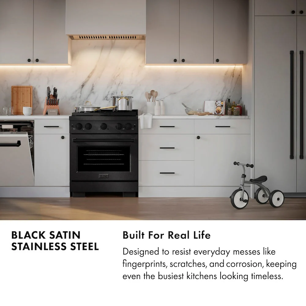 ZLINE Autograph Edition 48 in. 6.7 cu. ft. Paramount Dual Fuel Range with 8 Burner DuoPro™ Cooktop and Dual Ovens in Black Satin Stainless Steel and Polished Gold Accents, Open Box-Good Condition - Image 19