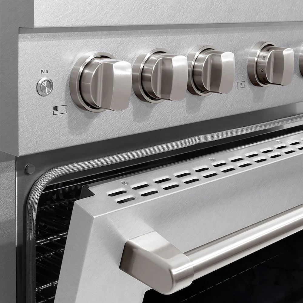 ZLINE 36 in. 5.2 cu. ft. Paramount Dual Fuel Range with 6 Burner DuoPro™ Cooktop and Electric Convection Oven in Satin Stainless Steel, Open Box-Good Condition - Image 10