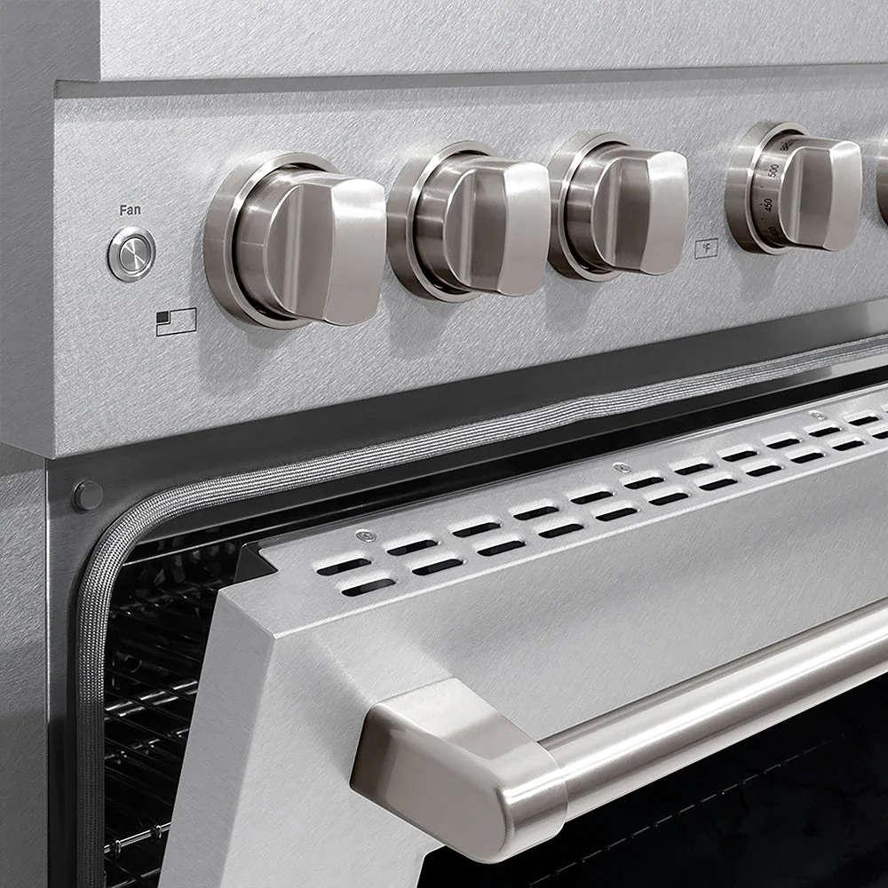 ZLINE 36 in. 5.2 cu. ft. Paramount Gas Range with 6 Burner DuoPro™ Cooktop and Convection Gas Oven in Satin Stainless Steel, Open Box-Good Condition - Image 10