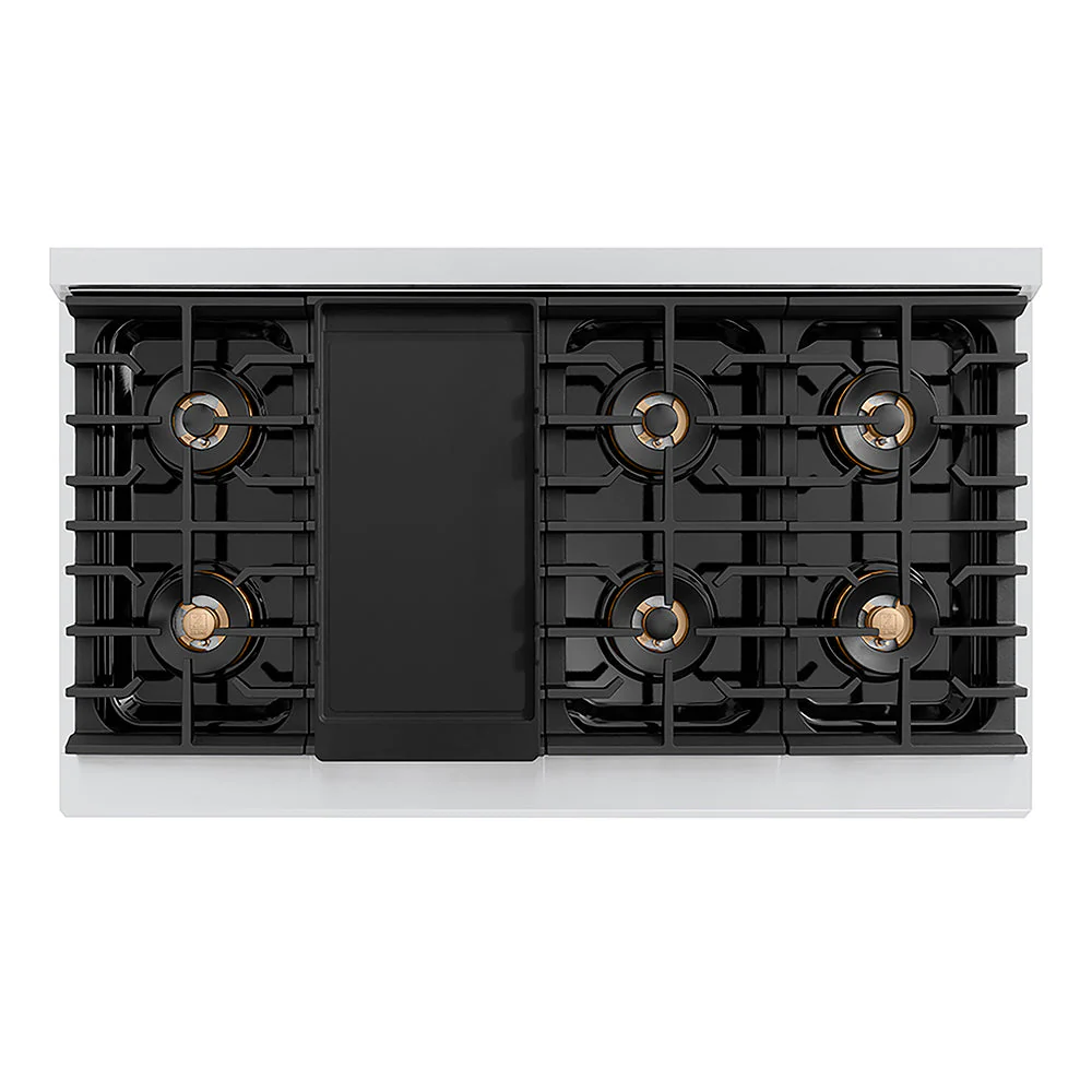 ZLINE 48 in. Paramount Gas Rangetop with 8 Burner DuoPro™ Cooktop in Stainless Steel - Image 4