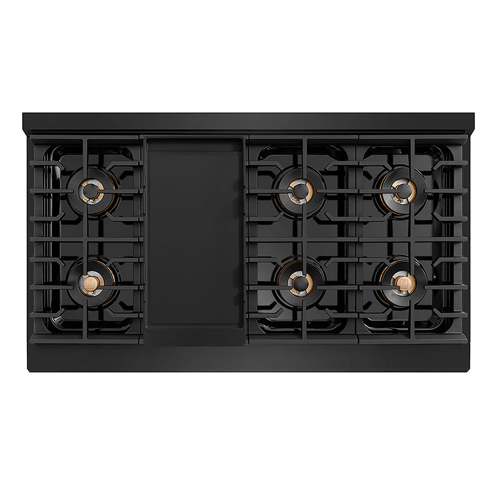 ZLINE 48 in. Paramount Gas Rangetop with 8 Burner DuoPro™ Cooktop in Black Stainless Steel, Open Box-Good Condition - Image 4
