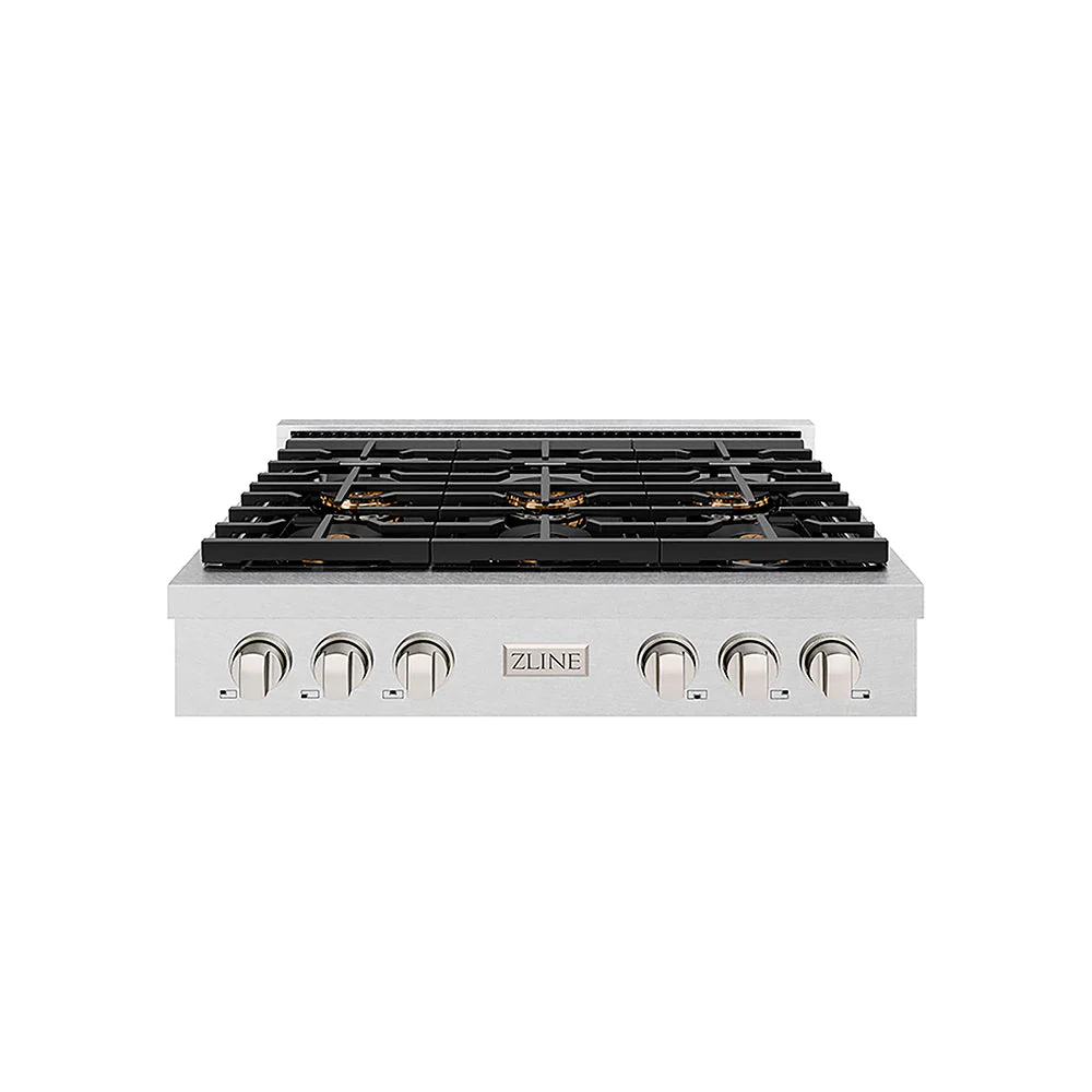 ZLINE 36 in. Paramount Gas Rangetop with 6 Burner DuoPro™ Cooktop in Satin Stainless Steel, Open Box-Good Condition - Image 3