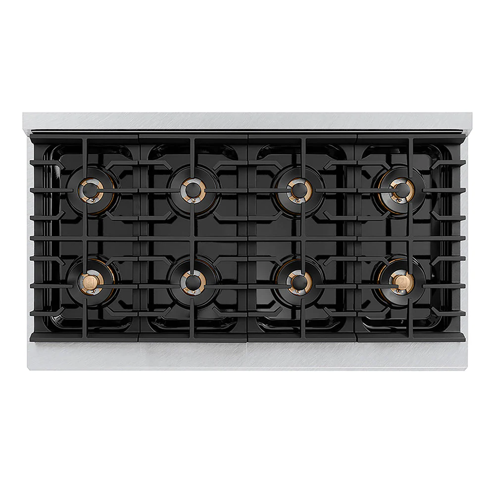 ZLINE 48 in. Paramount Gas Rangetop with 8 Burner DuoPro™ Cooktop in Satin Stainless Steel, Open Box-Good Condition - Image 2