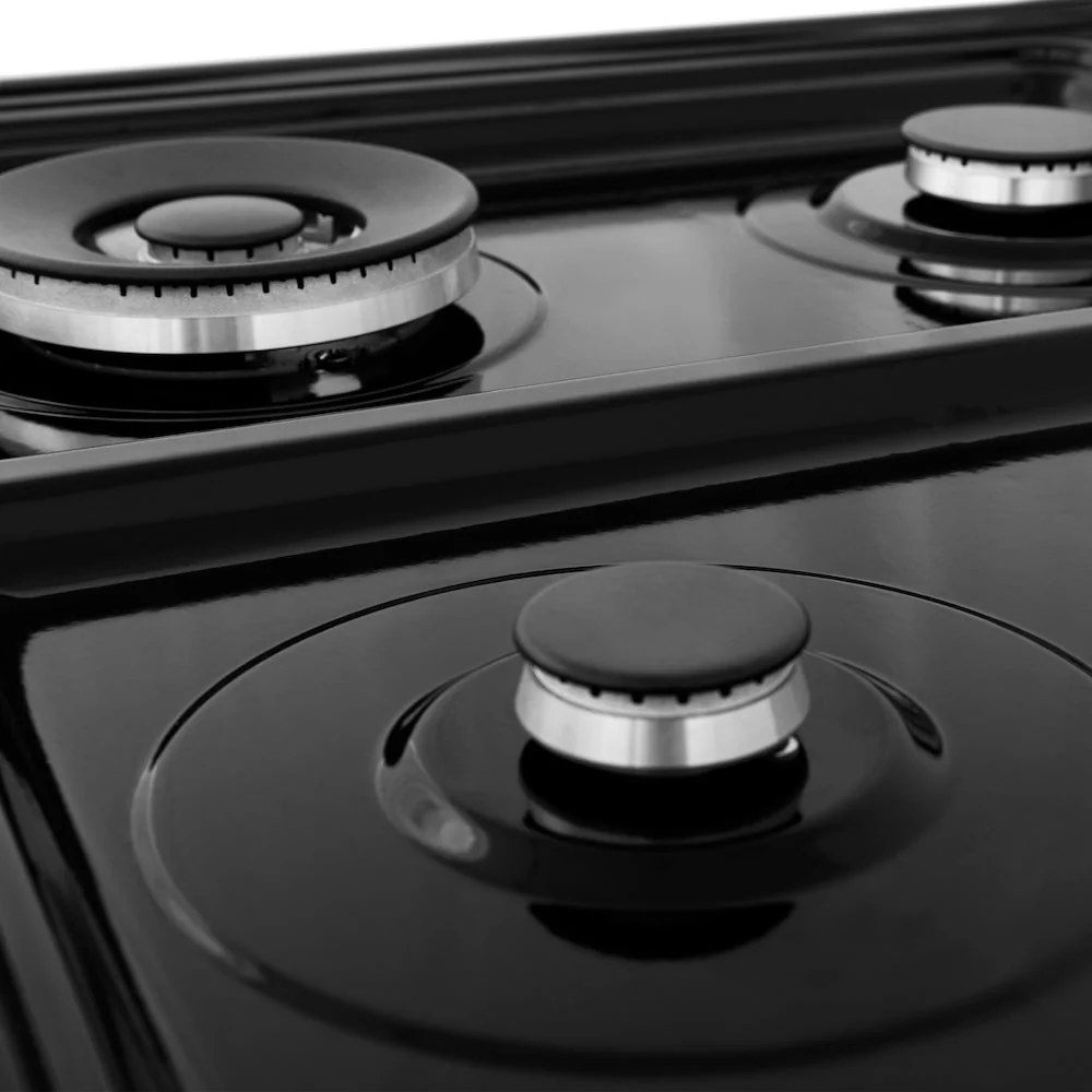 ZLINE 24 in. 2.8 cu. ft. Legacy Dual Fuel Range with 4 Burner Gas Cooktop and Electric Convection Oven in Black Stainless Steel, Open Box-Good Condition - Image 14