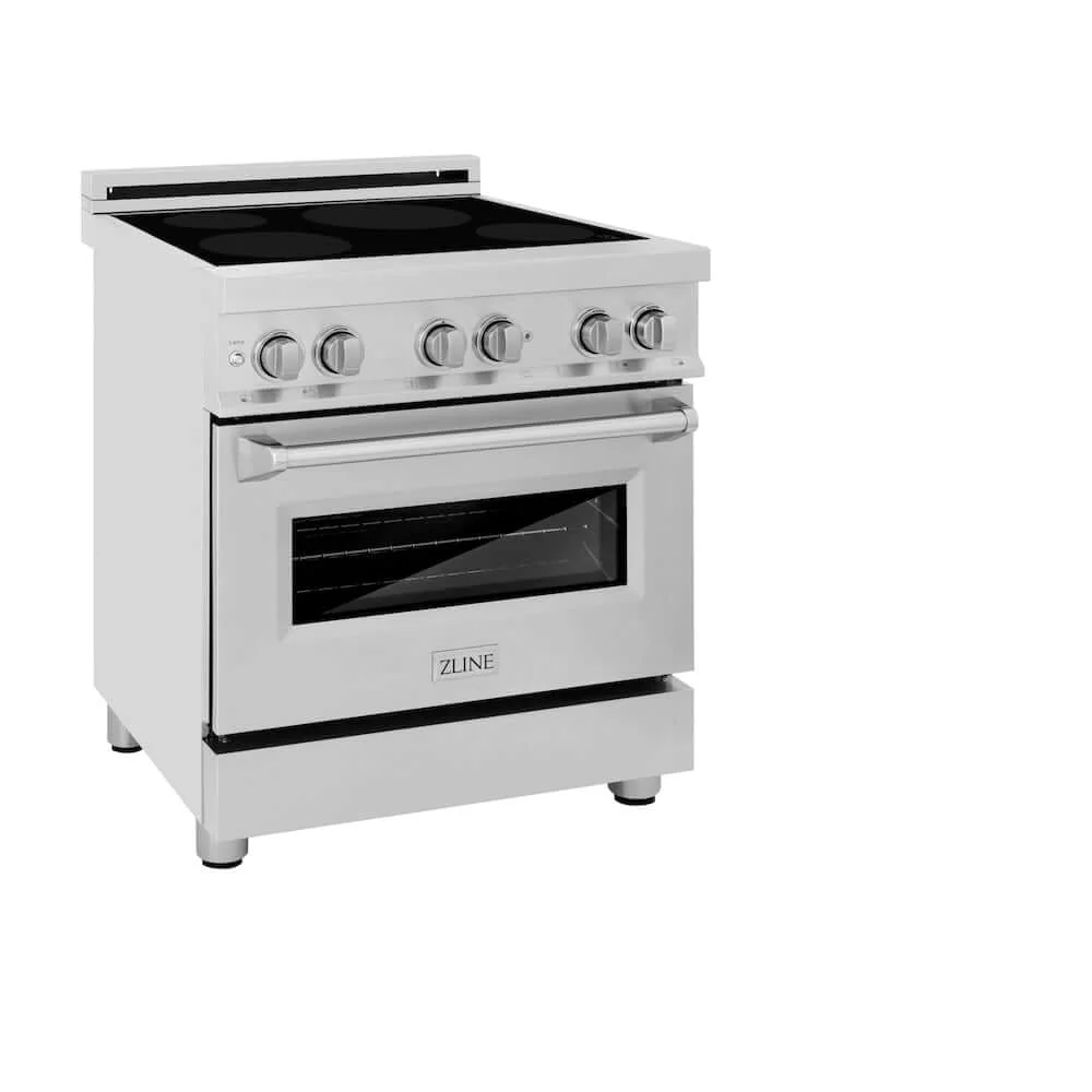 ZLINE 30 in. 4.0 cu. ft. Legacy Induction Range with 4 Element Cooktop and Electric Convection Oven in Stainless Steel, Open Box-Good Condition - Image 3