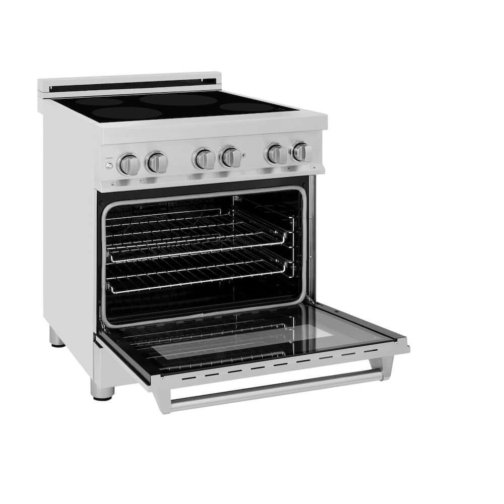 ZLINE 30 in. 4.0 cu. ft. Legacy Induction Range with 4 Element Cooktop and Electric Convection Oven in Stainless Steel, Open Box-Good Condition - Image 4