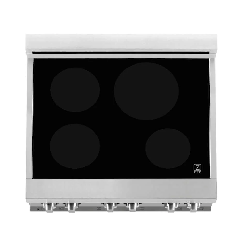 ZLINE 30 in. 4.0 cu. ft. Legacy Induction Range with 4 Element Cooktop and Electric Convection Oven in Stainless Steel, Open Box-Good Condition - Image 5