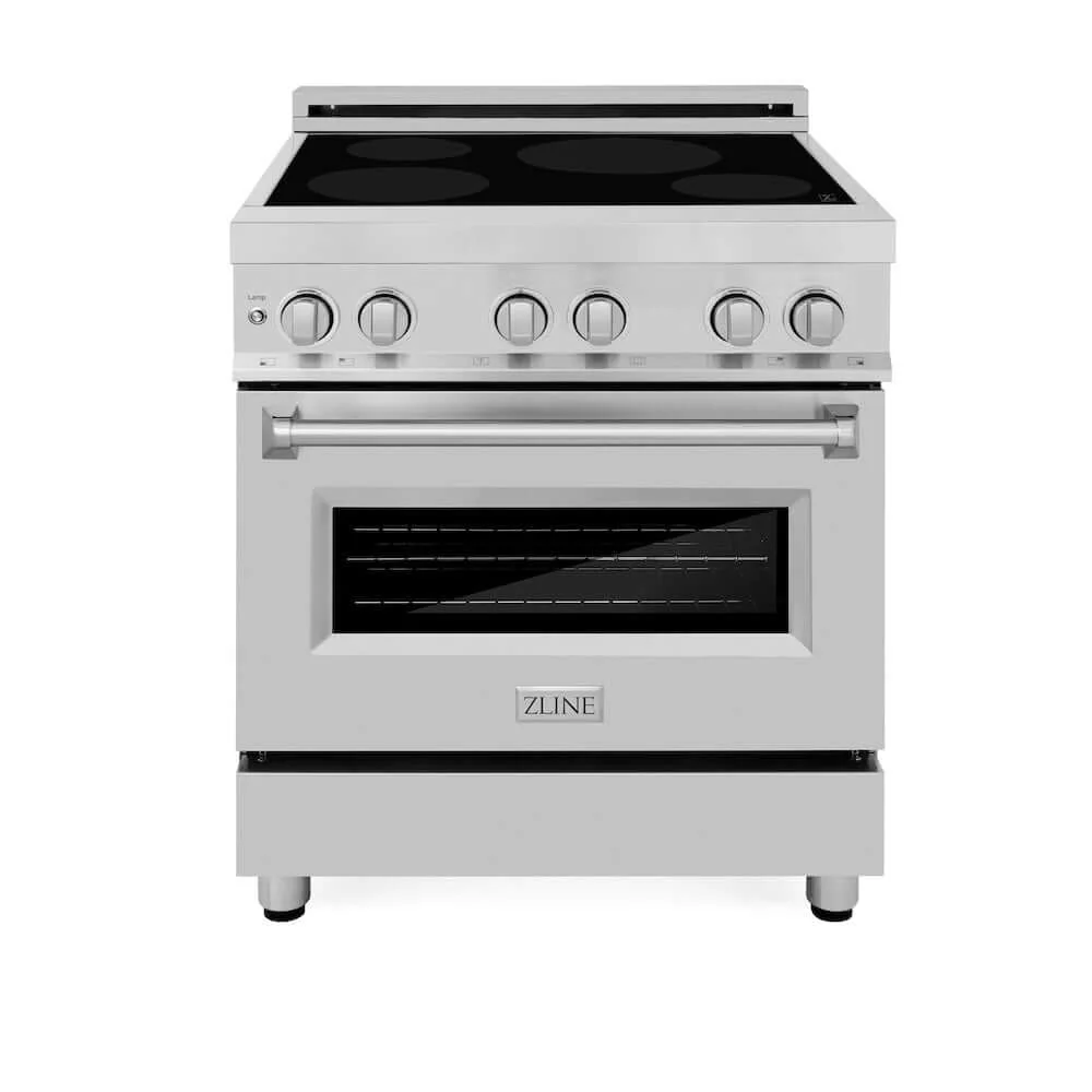 ZLINE 30 in. 4.0 cu. ft. Legacy Induction Range with 4 Element Cooktop and Electric Convection Oven in Stainless Steel, Open Box-Good Condition - Image 6